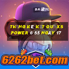 THỐNG KÊ KẾT QUẢ XS power 6 55 ngày 17