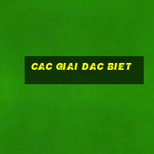 cac giai dac biet