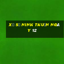 xổ số ninh thuận ngày 12