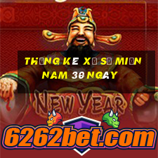 thống kê xổ số miền nam 30 ngày