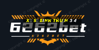 xổ số bình thuận 3 4