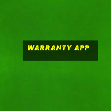 warranty app