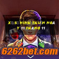 xổ số ninh thuận ngày 11 tháng 11