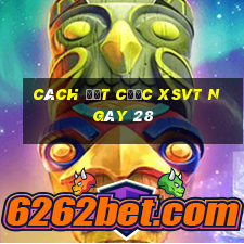 Cách đặt cược XSVT ngày 28