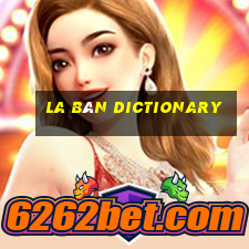 la bàn dictionary