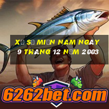 xổ số miền nam ngày 9 tháng 12 năm 2003