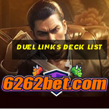 duel links deck list