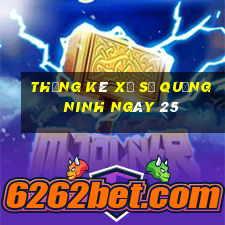 Thống kê Xổ Số quảng ninh ngày 25