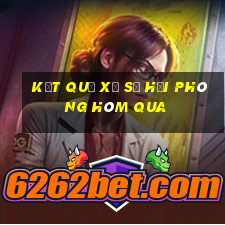 Kết quả xổ số hải phòng Hôm qua