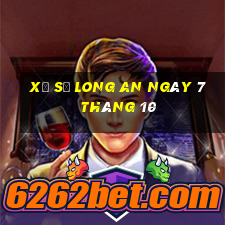 xổ số long an ngày 7 tháng 10