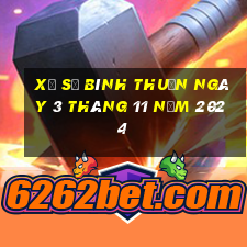 xổ số bình thuận ngày 3 tháng 11 năm 2024