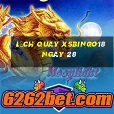 Lịch quay XSBINGO18 ngày 28