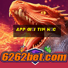 app giải tin học