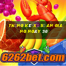 Thống kê Xổ Số an giang ngày 30