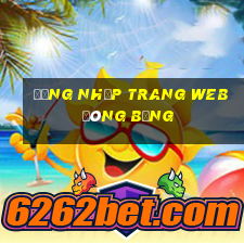 Đăng nhập trang web đóng băng