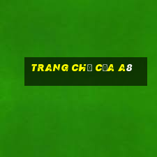 Trang chủ của a8