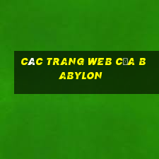 Các trang web của Babylon