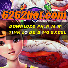 download phần mềm tính lô de bằng excel