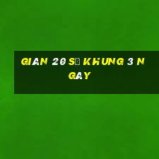 giàn 20 số khung 3 ngày