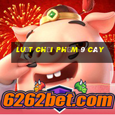 Luật chơi phỏm 9 cây