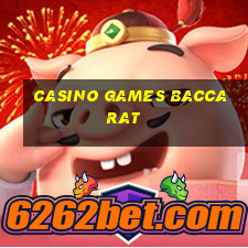 casino games baccarat