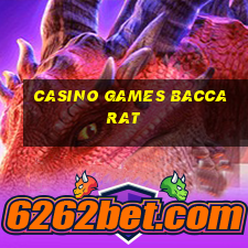 casino games baccarat