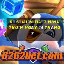 xổ số kiến thiết ninh thuận ngày 14 tháng 7