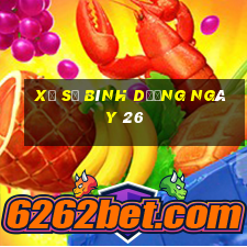 xổ số bình dương ngày 26