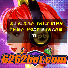 xổ số kiến thiết bình thuận ngày 9 tháng 11