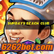 sundays beach club