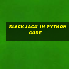 blackjack in python code