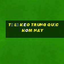 tỷ lệ kèo trung quốc hôm nay