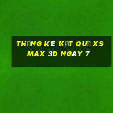 THỐNG KÊ KẾT QUẢ XS Max 3D ngày 7