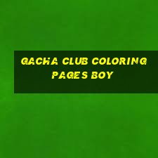 gacha club coloring pages boy