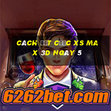 Cách đặt cược XS Max 3D ngày 5