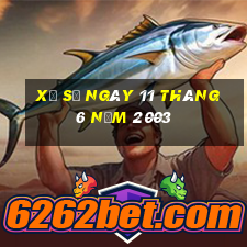 xổ số ngày 11 tháng 6 năm 2003