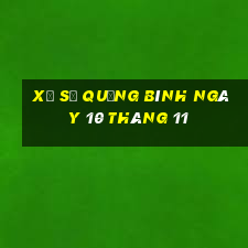 xổ số quảng bình ngày 10 tháng 11