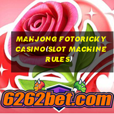 MAHJONG FOTORICKY CASINO(SLOT MACHINE RULES)