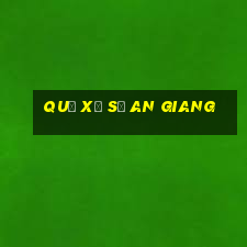 quả xổ số an giang