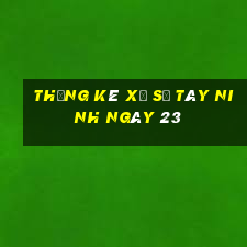 Thống kê Xổ Số Tây Ninh ngày 23