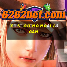 xổ số quảng ngãi lô gan