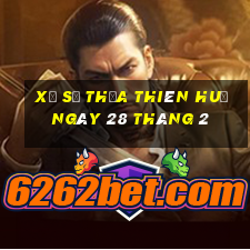 xổ số thừa thiên huế ngày 28 tháng 2