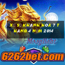 xổ số khánh hòa 7 tháng 4 năm 2014