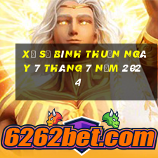 xổ số bình thuận ngày 7 tháng 7 năm 2024