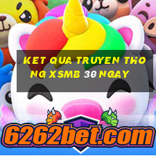 ket qua truyen thong xsmb 30 ngay