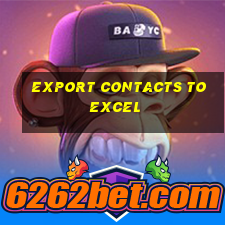 export contacts to excel