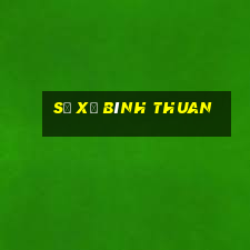 số xổ bình thuan