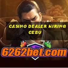 casino dealer hiring cebu