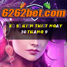 xổ số kiến thiết ngày 30 tháng 9