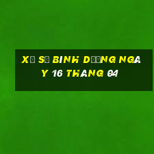 xổ số bình dương ngày 16 tháng 04